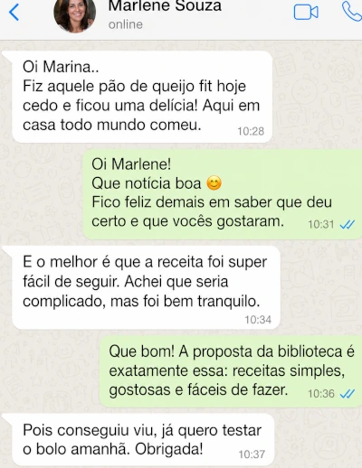 Depoimento 1 - WhatsApp